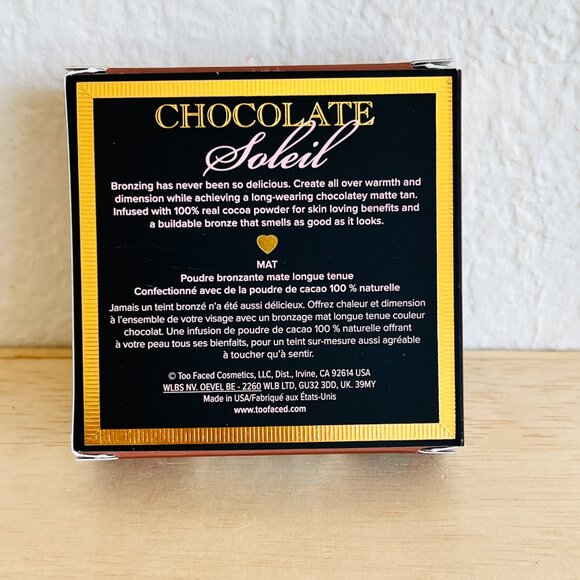 🎀 Bundle Discount 🎀 BNIB Too Faced Chocolate Soleil Matte Bronzer - Picture 2 of 3